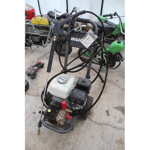 7 - HIGH LINE HONDA GX160 JET WASH IN WORKING ORDER  NO VAT