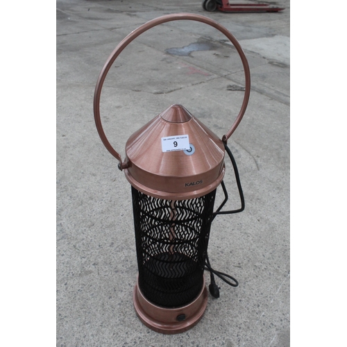 9 - KALOS HEATER IN WORKING ORDER  NO VAT