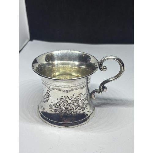 97 - A HALLMARKED BIRMINGHAM 1928 SILVER CUP GROSS WEIGHT 86.2 GRAMS