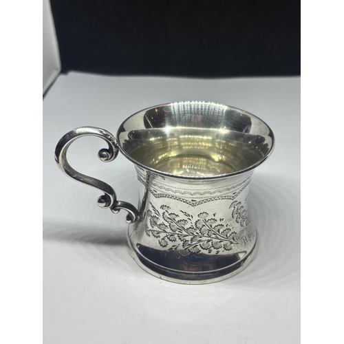 97 - A HALLMARKED BIRMINGHAM 1928 SILVER CUP GROSS WEIGHT 86.2 GRAMS