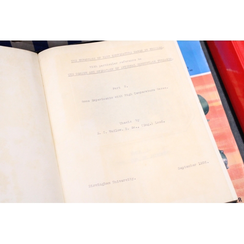 65 - A 1926 ENGINEERING THESIS WRITTEN BY E C WADLOW PLUS AN ELECTRICAL REVIEW MAGAZINE