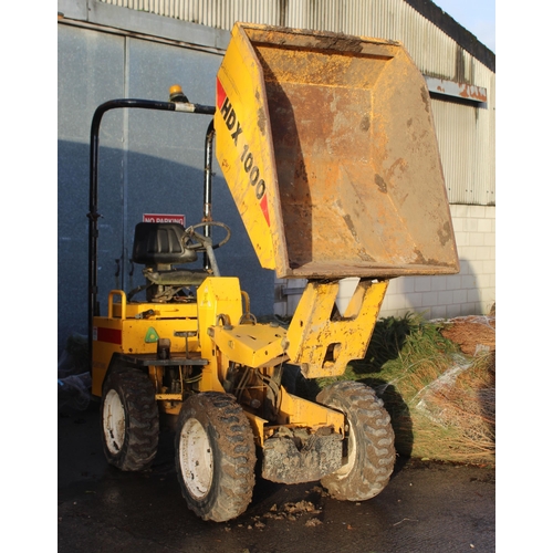 204 - A BARFORD 1 TONNE HI-TIP DUMPER 552 HOURS IN WORKING ORDER USED FOR SELF BUILD.WITH KEY  NO VAT