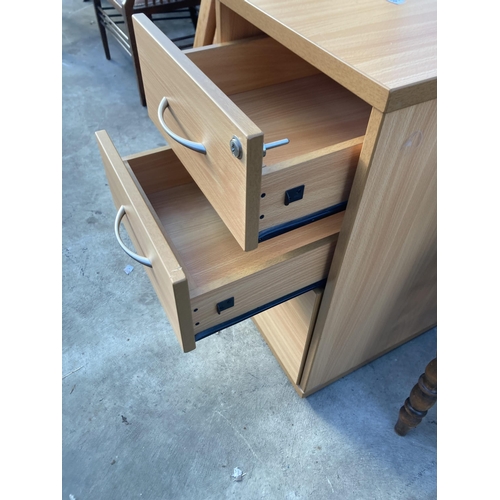 2720 - A THREE DRAWER FILING CABINET