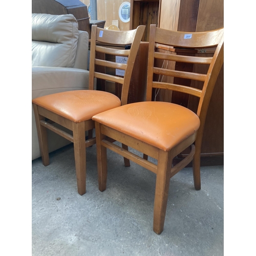 2805 - A PAIR OF 'GEOMETRIC FURNITURE' DINING CHAIRS