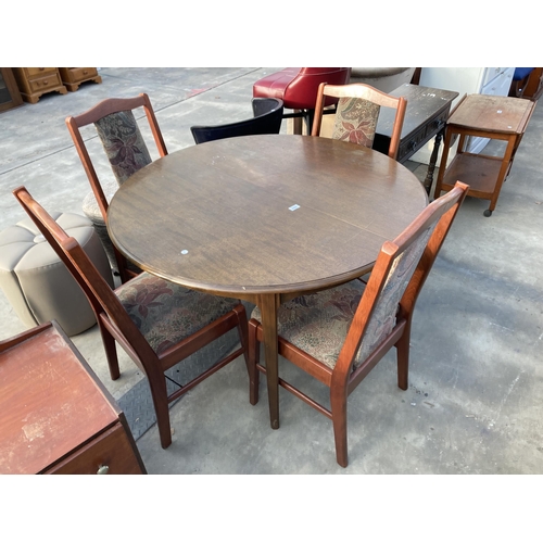 2862 - AN EXTENDING DINING TABLE, 46