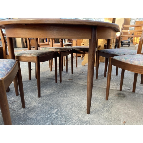 2883 - A G PLAN RETRO EXTENDING DINING TABLE, 64