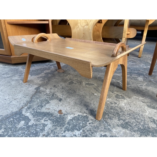 2899 - A RETRO TEAK PARAGON BREAKFAST TRAY TABLE