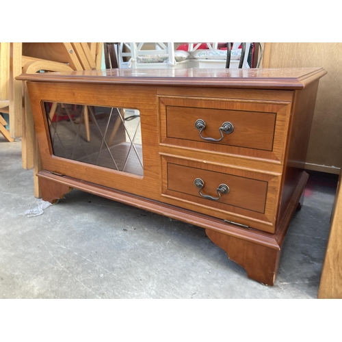 2697 - A YEW WOOD CABINET