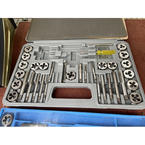 1554 - TWO PART COMPLETE CASED TAP AND DIE SETS