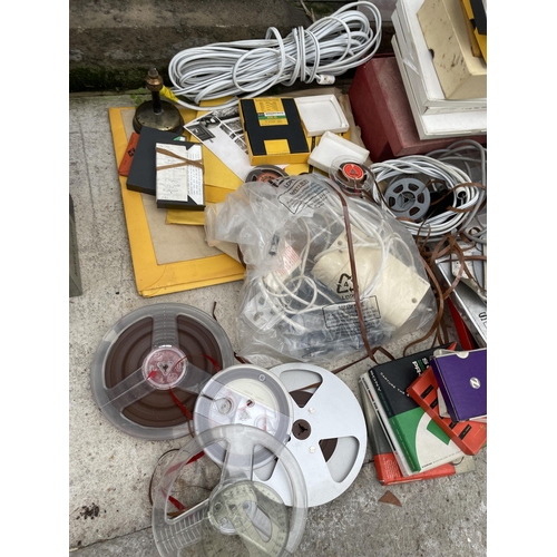 1617 - A LARGE ASSORTMENT OF VARIOUS FILM REELS AND ACCESSORIES