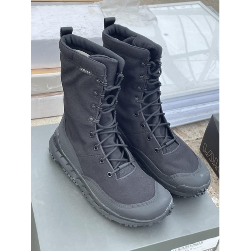 1675 - TWO NEW AND BOXED PAIRS OF LALO RAPID ASSAULT BOOTS IN A UK 7.5 (ONE BLACK PAIR AND ONE CAMMO)