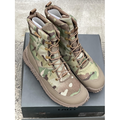 1694 - TWO NEW AND BOXED PAIRS OF LALO RAPID ASSAULT BOOTS IN A UK 10 (BOTH CAMMO)