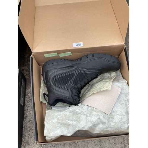 1699 - TWO NEW AND BOXED PAIRS OF LALO RAPID ASSAULT BOOTS (ONE BLACK PAIR UK 11.5 AND ONE CAMMO UK 11)