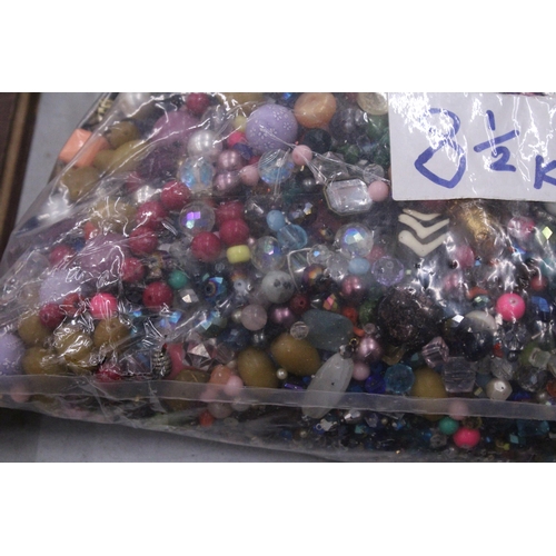 269 - 8.5 KG OF MIXED COSTUME JEWELLERY BEADS