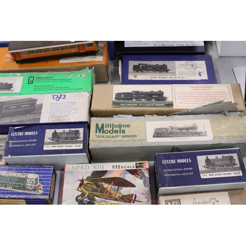 273 - A ;LARGE COLLECTION OF VINTAGE BOXED LOCOMOTIVES, CARRIAGES, ETC