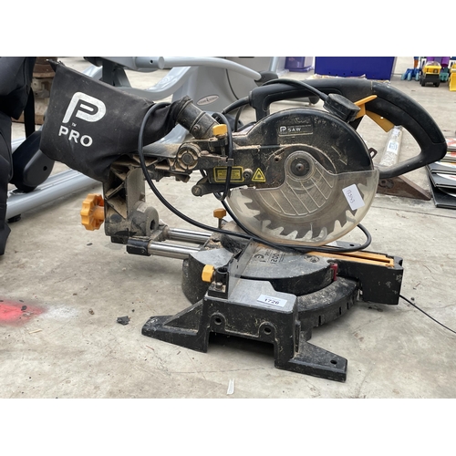 1726 - AN ELECTRIC PRO CROSS CUT MITRE SAW