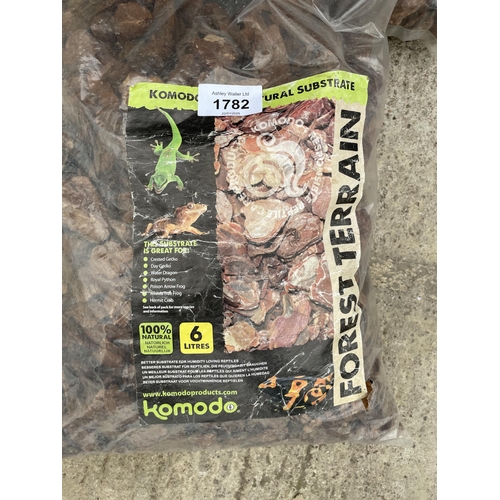 1782 - SEVEN 6L BAGS OF KOMODO FOREST TERRAIN ORCHID BARK REPTILE BEDDING