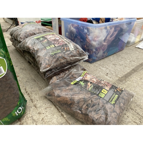 1782 - SEVEN 6L BAGS OF KOMODO FOREST TERRAIN ORCHID BARK REPTILE BEDDING