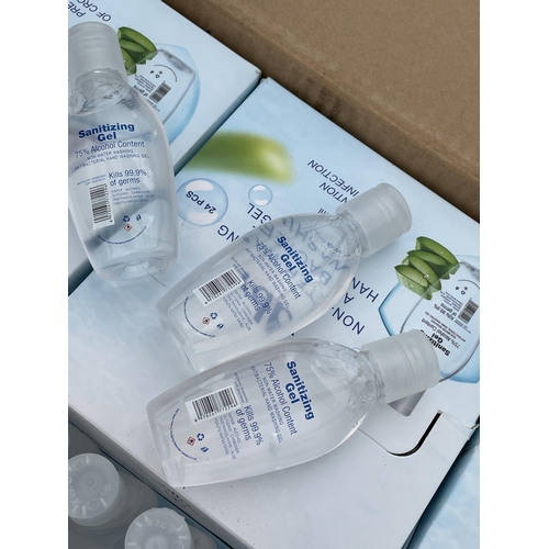 1814 - THREE BOXES OF HAND WASHING GEL EACH BOX CONTAINING 228 50ML BOTTLES