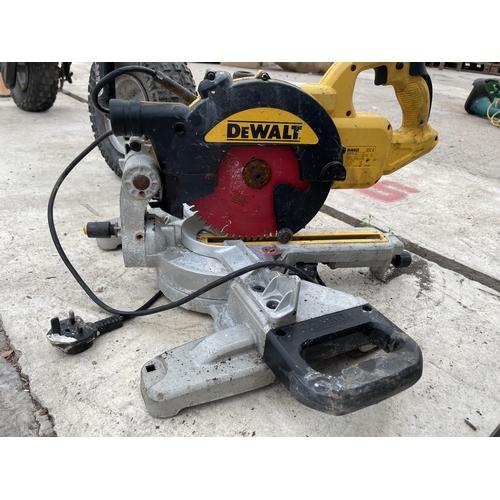 1831 - A DEWALT ELECTRIC CROSS CUT MITRE SAW