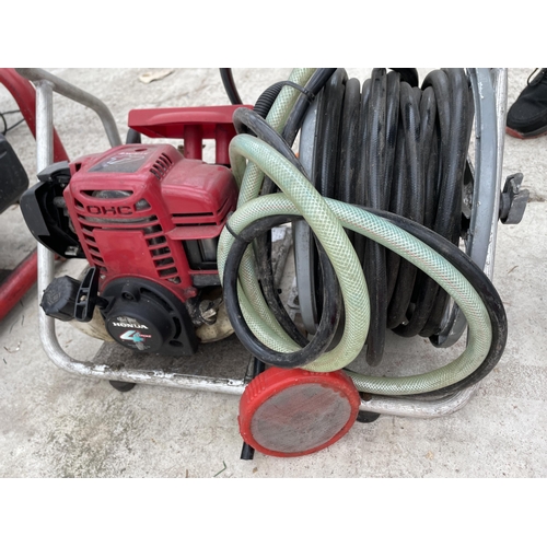 1855 - HONDA GX35 WATER PUMP AND COMPRESSOR IN WORKING ORDER