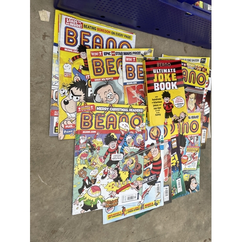 1871 - A LARGE ASSORTMENT OF RETRO BEANO COMICS