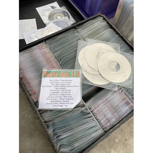 1873 - A LARGE ASSORTMENT OF CDS IN A DJ CASE