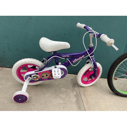 1900 - A CHILDS TROUBLE BMX BIKE AND A FURTHER CHILDS BIKE