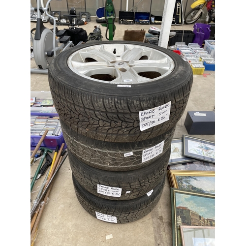 1921 - A SET OF FOUR LAND ROVER RANGE ROVER SPORT WHEELS WITH 255/50R20 TYRES