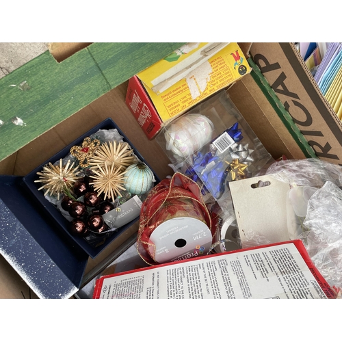 1931 - AN ASSORTMENT OF ITEMS TO INCLUDE FELT TIP PENS, STICKERS AND RIBBON ETC