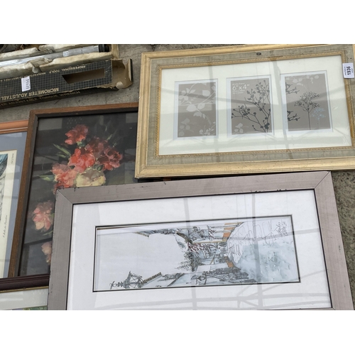 1936 - AN ASSORTMENT OF FRAMED PICTURES AND PRINTS