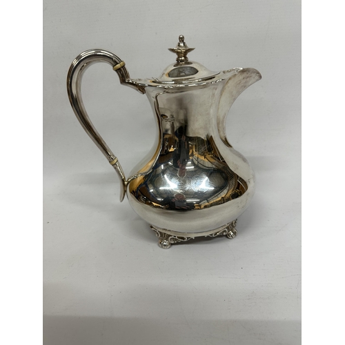 7A - A HALLMARKED 1939 SHEFFIELD SILVER COFFEE POT, MAKER ATKIN BROS, WEIGHT 685 GRAMS