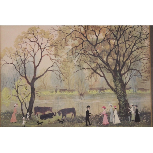 1072 - A FRAMED HELEN BRADLEY PRINT 