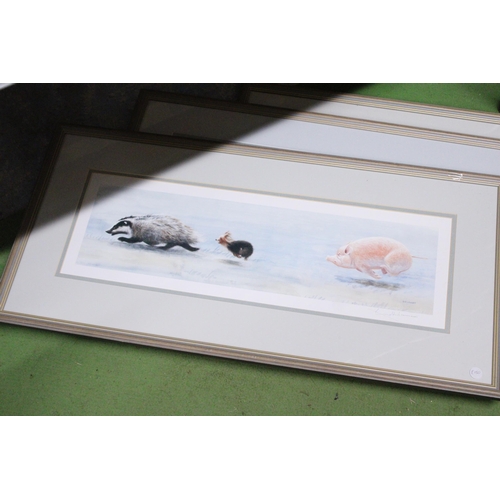 1088 - THREE FRAMED AND MOUNTED GELDART PRINTS