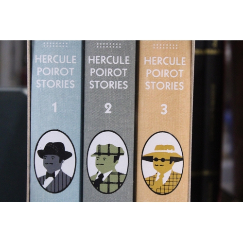 1106 - A BOXED SET OF THREE, 'THE COMPLETE HERCULE POIROT' SHORT STORIES BY AGATHA CHRISTIE, PUBLISHED BY T... 