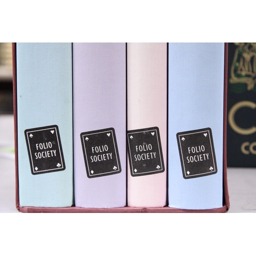 1110 - A BOXED SET OF FOUR BOOKS, 'W SOMERSET MAUGHAM, COLLECTED SHORT STORIES', PUBLISHED BY THE FOLIO SOC... 