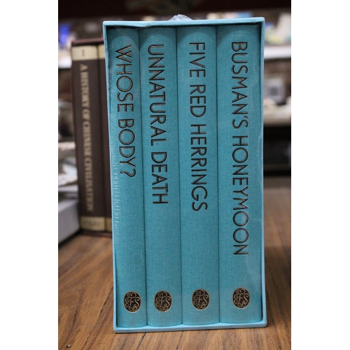 1137 - A BOXED SET OF FOUR 'THE DOROTHY L SAYERS, MYSTERIES COLLECTION', PUBLISHED BY THE FOLIO SOCIETY - N... 