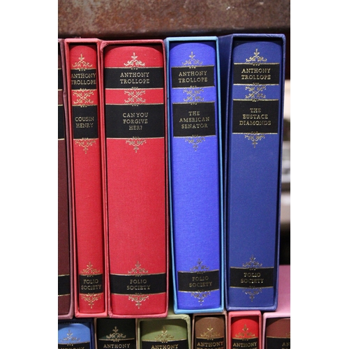 1170 - TWENTY EIGHT INDIVIDUALLY BOXED ANTHONY TROLLOPE BOOKS, PUBLISHED BY THE FOLIO SOCIETY - VERY GOOD C... 