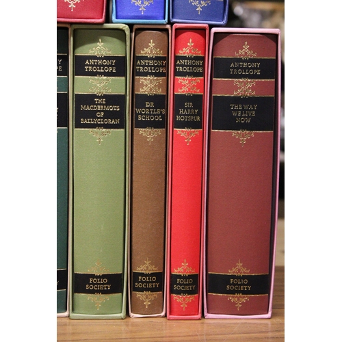 1170 - TWENTY EIGHT INDIVIDUALLY BOXED ANTHONY TROLLOPE BOOKS, PUBLISHED BY THE FOLIO SOCIETY - VERY GOOD C... 