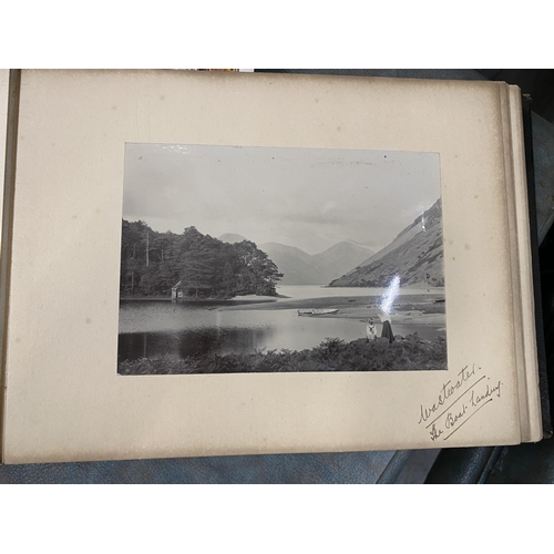 1196 - A VINTAGE COLLECTION OF PHOTOGRAPHS FROM THE LAKE DISTRICT AND CUMBRIA IN AN ALBUM