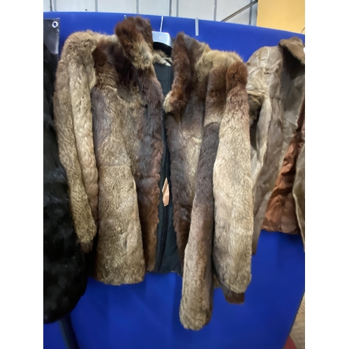 1243 - TWO FUR JACKETS