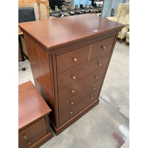 3039 - A G PLAN CHEST OF TWO SHORT AND FOUR LONG DRAWERS