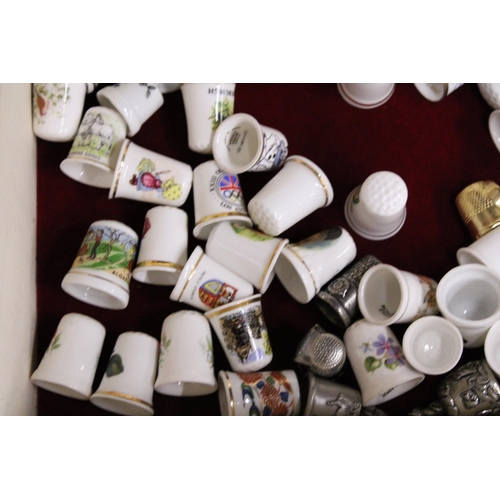 977 - A COLLECTION OF CHINA THIMBLES