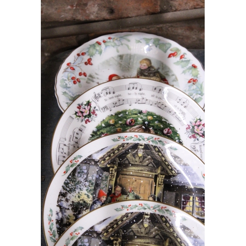 984 - ELEVEN CHRISTMAS CABINET PLATES TO INCLUDE ROYAL DOULTON