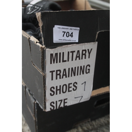 349 - 6 PAIRS OF MILITARY TRAINERS SIZE 7 NO VAT