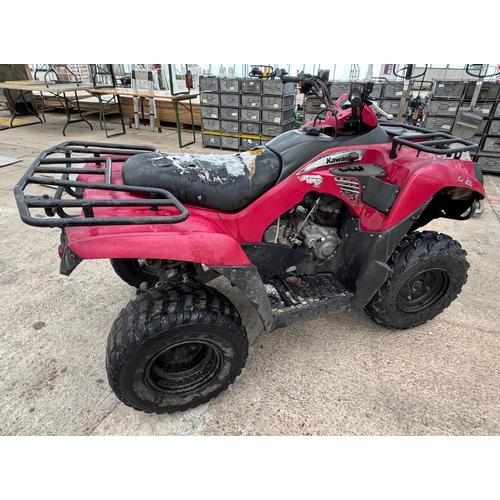 115 - 2015 KAWASAKI BRUTE FORCE 300CC QUAD 2 WHEEL DRIVE AUTOMATIC IN WORKING ORDER KEY IN THE PAY OFFICE ... 