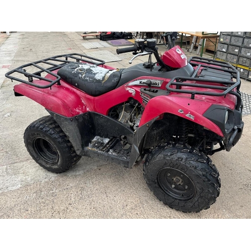 115 - 2015 KAWASAKI BRUTE FORCE 300CC QUAD 2 WHEEL DRIVE AUTOMATIC IN WORKING ORDER KEY IN THE PAY OFFICE ... 