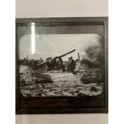 71 - A VERY RARE MAGIC LANTERN SLIDE DEPICTING 'THE WAR OF NATIONS', WW1 NAPOLEONIC WARS 1813