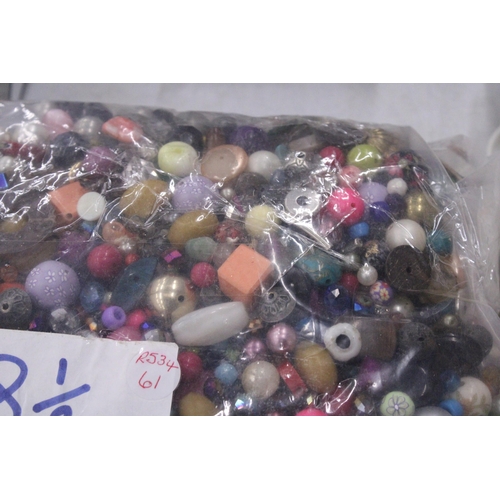 269 - 8.5 KG OF MIXED COSTUME JEWELLERY BEADS