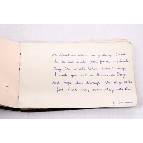 286 - A 1940'S/50'S AUTOGRAPH BOOK - GLASGOW ORPHANS CHOIR